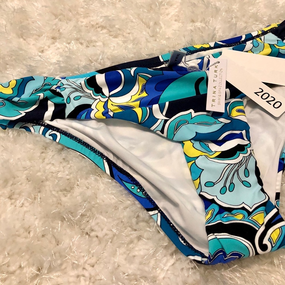 NWT- Trina Turk Ipanema Shirred Hipster Bottom - Picture 4 of 8